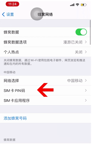 什邡苹果14维修网分享如何给iPhone14的SIM卡设置密码 