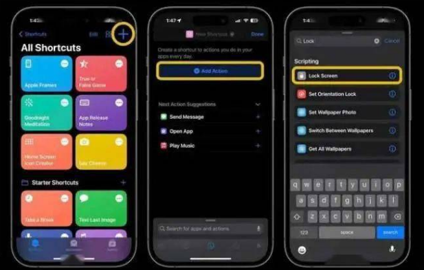 什邡苹果14锁屏维修店分享iPhone14升级iOS16.4后如何创建锁屏快捷方式 