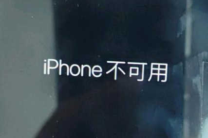 什邡苹果服务网点分享锁屏界面显示“iPhone 不可用”如何解决 